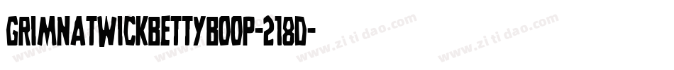 GrimNatwickBettyBoop-218d字体转换
