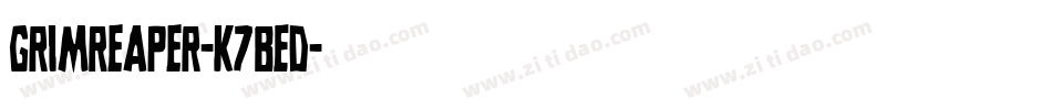 GrimReaper-K7BED字体转换