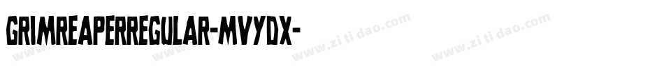 Grimreaperregular-MVYdx字体转换