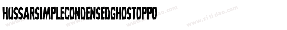 HussarSimpleCondensedGhostOppositeoblique3-RG8V字体转换