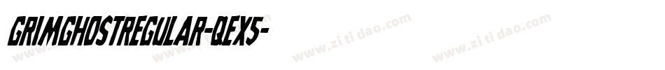 GrimGhostRegular-qEx5字体转换