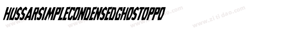 HussarSimpleCondensedGhostOppositeoblique3-RG8V字体转换