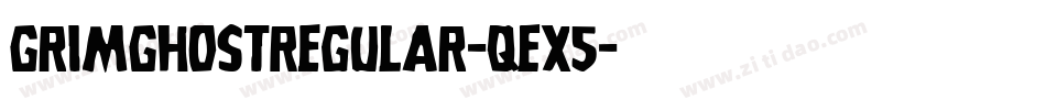 GrimGhostRegular-qEx5字体转换