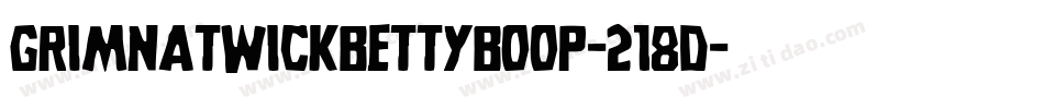 GrimNatwickBettyBoop-218d字体转换