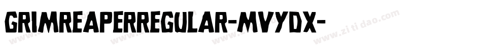Grimreaperregular-MVYdx字体转换