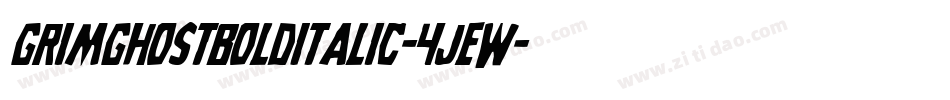 GrimGhostBoldItalic-4JeW字体转换
