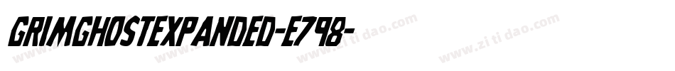 GrimGhostExpanded-E798字体转换