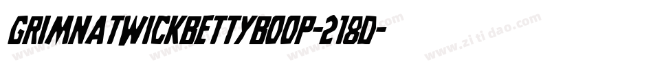 GrimNatwickBettyBoop-218d字体转换