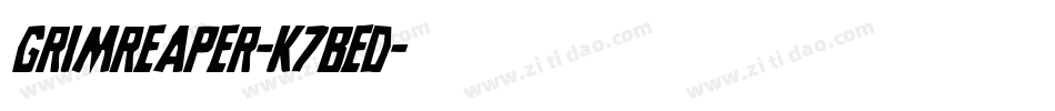 GrimReaper-K7BED字体转换