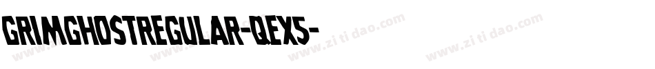 GrimGhostRegular-qEx5字体转换