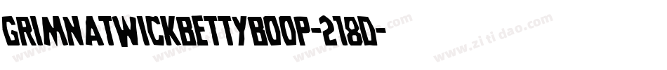 GrimNatwickBettyBoop-218d字体转换