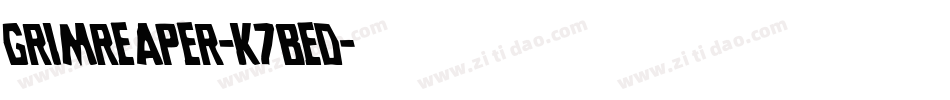 GrimReaper-K7BED字体转换