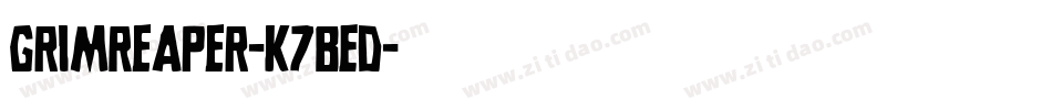 GrimReaper-K7BED字体转换