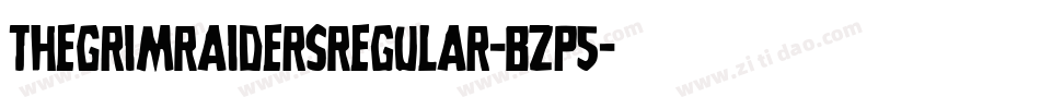 TheGrimRaidersRegular-BzP5字体转换