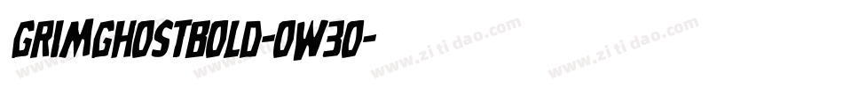 GrimGhostBold-oW3o字体转换