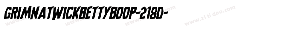 GrimNatwickBettyBoop-218d字体转换
