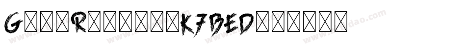 GrimReaper-K7BED字体转换