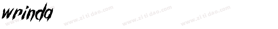 wrinda字体转换