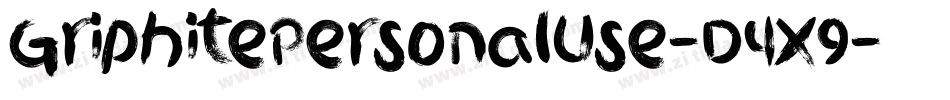 GriphitePersonalUse-D4X9字体转换