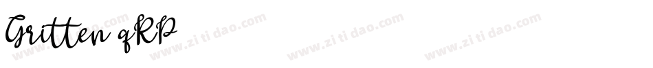 Gritten-qRP2字体转换