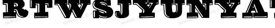 RTWSJyunYaTrial-Regu字体转换