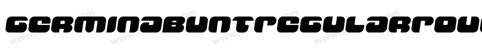 GerminabuntRegularRoughDemo-8Dvg字体转换