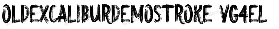 OldExcaliburDemoStroke-VG4el字体转换
