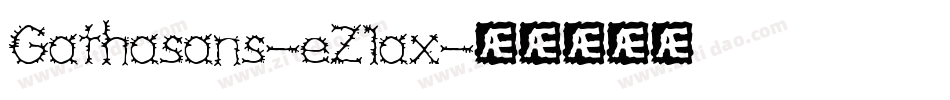Gathasans-eZ1ax字体转换