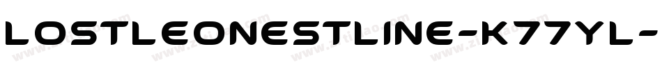 LostLeonestLine-K77Yl字体转换