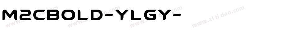 M2CBold-YlGy字体转换