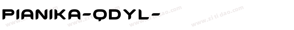 Pianika-qdYl字体转换