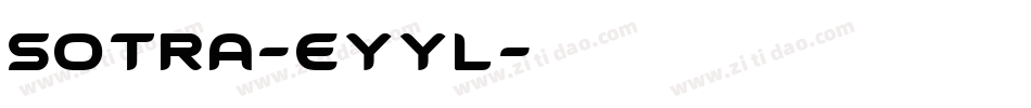 Sotra-eYYl字体转换