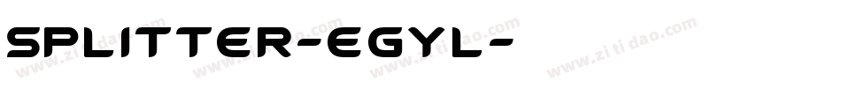 Splitter-EgYl字体转换