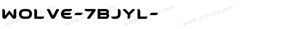 Wolve-7BjYl字体转换