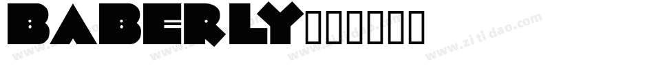 Baberly字体转换