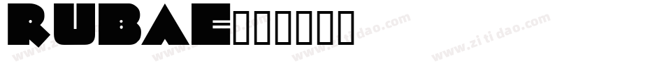 RUBAE字体转换