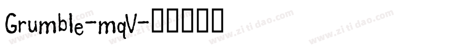 Grumble-mqV字体转换