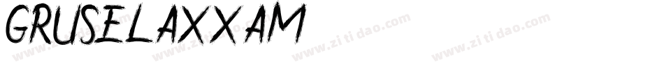 Grusel-axxam字体转换