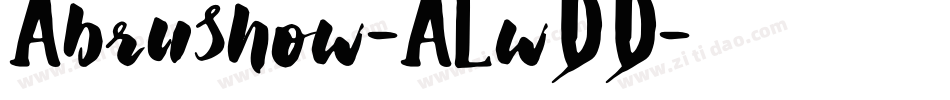 Abrushow-ALwDD字体转换