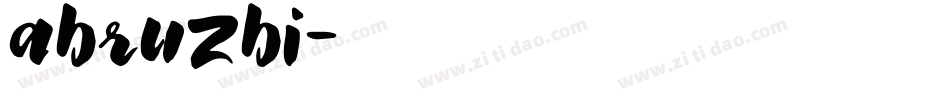 abruzbi字体转换