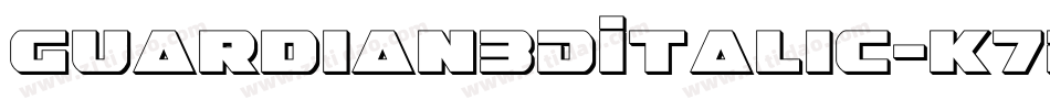 Guardian3DItalic-K7BP7字体转换