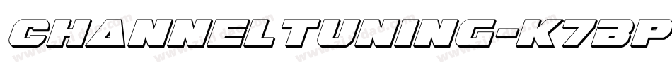 ChannelTuning-K7Bp字体转换