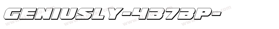 Geniusly-4B7Bp字体转换