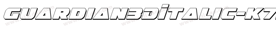 Guardian3DItalic-K7BP7字体转换