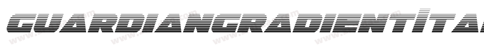 GuardianGradientItalic-7B95K字体转换