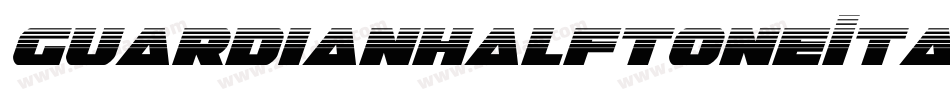 GuardianHalftoneItalic-8M8Y0字体转换