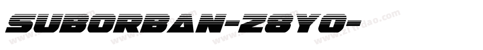 Suborban-z8y0字体转换 Suborban-z8y0字体转换