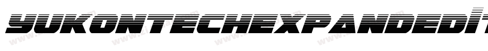 YukonTechExpandedItalic-o8y0字体转换