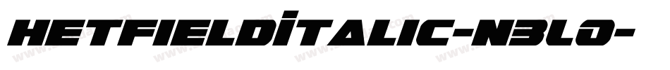 HetfieldItalic-n3LO字体转换