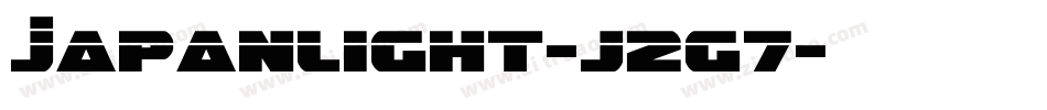 JapanLight-j2g7字体转换